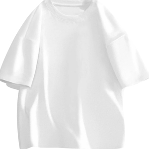 Camiseta Blanca Premium para Hombre, de Alta Calidad, Transpirable, Cuello Redondo, 320g, con Logotipo Personalizado, Talla Grande - Product Image 2