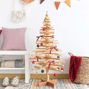 202407 Hot Popular <b>Christmas</b> <b>Tree</b> <b>Wooden</b> Festival Natural Solid Wood Decoration Crafts - Product Image 5