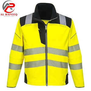 Chaqueta Softshell de Alta Visibilidad a Precio Económico, con Cierre, para Hombre, de Poliéster, Ropa de Trabajo de Seguridad con Logotipo Personalizable 2026 - Product Image 6