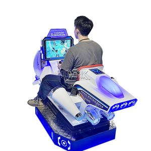 Simulateur de vol interactif pour enfants Modern Speedster Hawk, système à monnayeur, 1 joueur, puissance 800W, en métal et plastique - Product Image 4