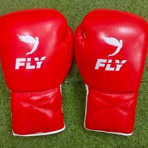 Gants de boxe personnalisés avec logo, fabriqués sur mesure, à lacets, équipement d'entraînement d'arts martiaux OEM, cuir véritable, évacuation de l'humidité - Product Image 5