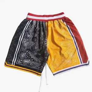Men's High Street Style Basketball Shorts Double Zipper Pockets Custom Logo Sublimation All-Print Double-<b>Layer</b> Mesh Customizable - Product Image 2