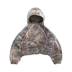Ensemble sweat-shirt et pantalon de survêtement évasé style streetwear vintage, avec logo brodé personnalisé en patchwork, tissu doux de haute qualité - Product Image 4