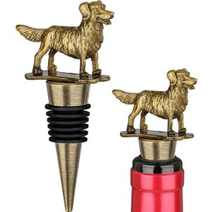 Bouchon de bouteille en métal classique, design élégant, réutilisable, pour conserver le vin, idéal pour la maison, le bar, les fêtes et le stockage en cuisine - Product Image 1