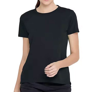 Camisetas Básicas para Mujer, Camisetas de Algodón Suave, Camisetas Sencillas y Modernas, Cómodas de Usar, Camisetas Ajustadas para Mujer - Product Image 1