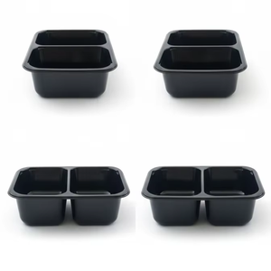 Bandejas Negras Personalizadas de PET para Carne, Aptas para Envasado de Carne, Verduras, Pescado y Otros Alimentos en Supermercados - Product Image 1