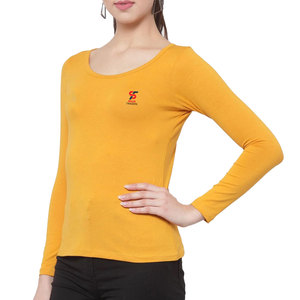 Solid Trader <b>Top</b> Rated Fashionable Breathable Light Weight Anti Pilling Wrinkle Resistant Outdoor Outing Women Tee Shirt - Product Image 5
