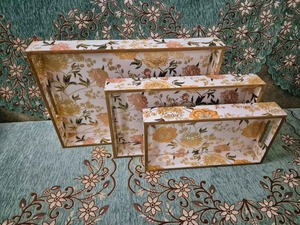 Premium Enamel MDF Serving <b>Tray</b> with Handles for Food, Tea, Coffee and <b>Breakfast</b> - Product Image 1