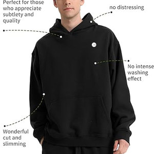 Sweat à capuche pour homme, très vendu, en coton de haute qualité, confortable, coupe ample, chaud, pour un style urbain moderne - Product Image 4