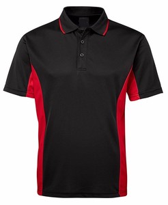 Camiseta de Hombre Negra y Blanca de Manga Corta, Corte Regular, Transpirable, con Logotipo Bordado en la Parte Delantera, Tejido Jersey, Secado Rápido, 100% Tejido de Punto - Product Image 6