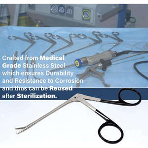 Pinzas microquirúrgicas de acero inoxidable de última generación para ORL en adultos, certificadas CE e ISO, de uso quirúrgico. - Product Image 3