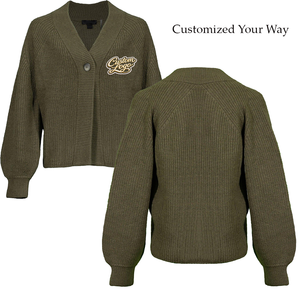 เสื้อคาร์ดิแกนคุณภาพสูง ลายหัวใจขนาดใหญ่ ผ้าแจ็คการ์ด อะคริลิก 100% แขนยาว สำหรับฤดูหนาว ติดกระดุมด้านหน้า รับทำโลโก้ตามสั่ง รองรับ OEM และ ODM - Product Image 2