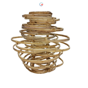 Modern Artistic Handcrafted Natural Rattan Pendant <b>Light</b> Shade Victorian European for Indoor <b>Light</b> <b>Covers</b> Contemporary Home - Product Image 1