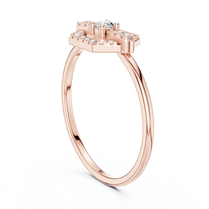 Colección Purecarat de anillos de diamantes de oro blanco modernos, joyería fina elegante - Product Image 6