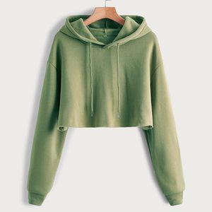 Conjunto Deportivo de Invierno de 2 Piezas para Mujer PATCH HOUSE, Sudadera Corta con Capucha y Pantalones Deportivos, Chándal Informal 100% Algodón Resistente al Viento - Product Image 2