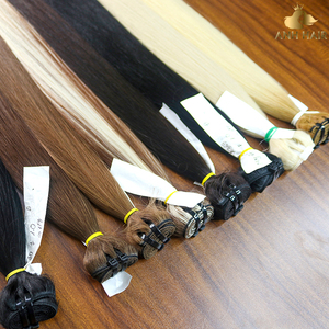 Cheveux vierges doublement étirés pour tressage, 100% humains vietnamiens, double trame machine, multicolores, noir naturel, brun, blond - Product Image 1