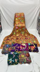 Colección A.K.TRENDY, Conjunto Somali Dirac de 3 Piezas para Mujer, Corte Holgado, Mangas Largas, Poliéster Modal Estampado, Lujoso, Ecológico, Floral - Product Image 2