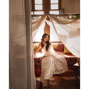 Hermoso Sari de trabajo de secuencia para fiestas y bailes de graduación que mejora tu aspecto elegante - Product Image 2