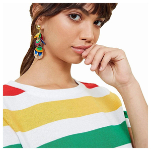 High Quality Eco-Friendly 100% Cotton Hip Hop Style Crop <b>Top</b> T-Shirt for Women Breathable Anti-Pilling Custom Logo Made Pakistan - Product Image 5