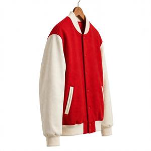Veste varsity surdimensionnée avec patchs en chenille personnalisés, veste bomber streetwear, OEM, marque privée - Product Image 3