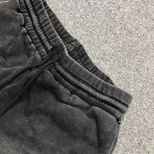 Pantalones Cortos de Algodón con Cordón para Hombre, Lavado Ácido, Estampado Puff, Personalizados, de Alta Calidad, 2026 - Product Image 3