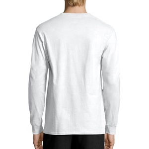 เสื้อยืดคอกลมแขนยาวผ้าคอตตอน100% สีพื้นออกแบบได้ตามต้องการ - Product Image 3