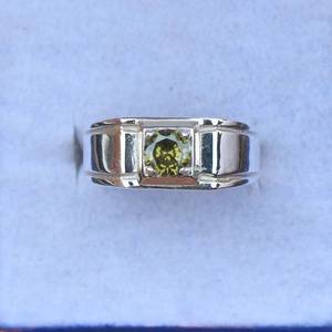 Bague en tsavorite verte, argent sterling 925, pierre de naissance de janvier, bague de fiançailles ou de promesse, cadeau pour elle - Product Image 1