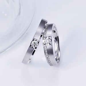 เครื่องประดับเพชรสำหรับงานแต่งงานประดับเพชรแบบเม็ดเล็กสีทอง18K แบบคลาสสิกสำหรับห้องแล็บ - Product Image 6