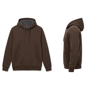 Sudadera con Capucha Lisa Oversize para Hombre, Estilo Urbano, Diseño en Felpa Francesa, 100% Algodón, Alta Calidad, 400 Gsm, Peso Pesado, Sudadera Personalizada - Product Image 1