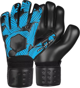 Professional Leather Latex Full-<b>Finger</b> Goalkeeper Gloves Adjustable Wrist <b>Strap</b> 4mm Breathable Customizable Sizes Reasonable - Product Image 3