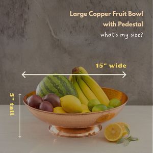 Premium Copper Fruit Bowl Handmade Decorative Centerpiece Bowl for Luxury Home Decor Kitchen Restaurant Hotel OEM Manufacturer - Product Image 5