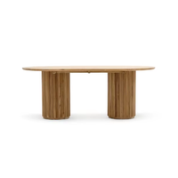 Mesa de Comedor de Madera de Teca Sólida para Banquetes, Restaurantes, Hoteles, Villas, Resorts, Cafés, Mobiliario Comercial para Hostelería, Venta al Por Mayor