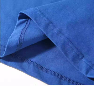 T-shirt en coton uni pour homme, personnalisé, à manches courtes, col rond, coupe classique, couleur unie, tricoté, décontracté, vente en gros - Product Image 3