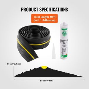 10 FT universale impermeabile in PVC porta del Garage soglia e fondo guarnizioni Kit porte Garage categoria di prodotto - Product Image 6
