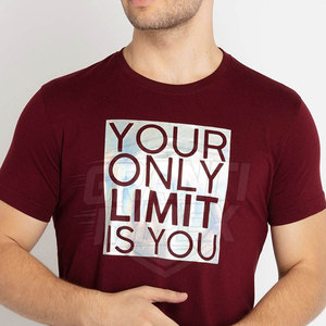 เสื้อยืดพิมพ์ลายตามสั่งสำหรับผู้ชาย ผลิตจากโรงงาน ราคาดีที่สุด ผลิตจากโพลีเอสเตอร์/คอตตอน ระบายอากาศได้ดี เป็นมิตรกับสิ่งแวดล้อม บริการ OEM/ODM - Product Image 5
