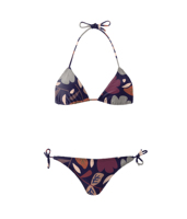Ensemble micro bikini respirant et écologique pour femme, séchage rapide, service OEM, maillot de bain deux pièces avec imprimé frontal et grandes tailles