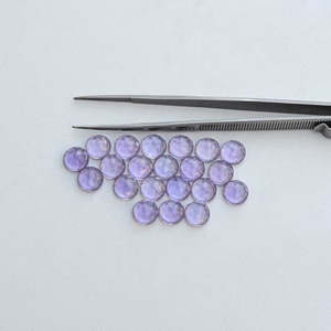 4mm naturel brésil améthyste Rose coupe ronde Cabochon Flatback lâche pierre précieuse bonne qualité variété couleur améthyste bijoux de mode - Product Image 2