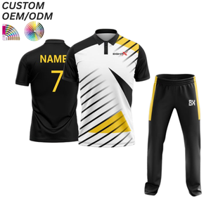 Uniforme Deportivo de Cricket Personalizado, Transpirable, de Manga Corta y Secado Rápido, Fabricación OEM/ODM, Venta al Por Mayor - Product Image 1
