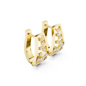 14K Rose Gold Round Lab-Grown Diamond Earrings for Women Bridal Wear Earring New Grown Diamond - Product Image 2