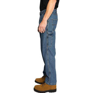 Pantalones Vaqueros Carpenter de Corte Relajado con Bolsillos Utilitarios y Presilla para Martillo, Ropa de Trabajo Resistente, Jeans Casuales de Moda Urbana - Product Image 2