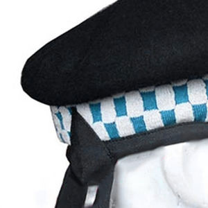 Chapeau écossais traditionnel fait main noir et bleu ciel 100 % laine Balmoral Diced Hats – Meilleure vente - Product Image 5