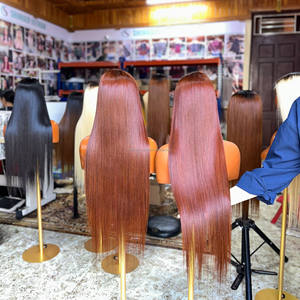 Top Selling Virgin Hair Vietnamese HD <b>Lace</b> <b>Front</b> Glueless Bone Straight Long <b>Wig</b> - Product Image 1