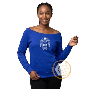 เสื้อสเวตเชิ้ตคอกลมสำหรับผู้หญิง Zeta Phi Beta ปักลายตามสั่ง ป้องกันรอยยับ สำหรับฤดูหนาว จาก Greek Treasures Wholesale - Product Image 1