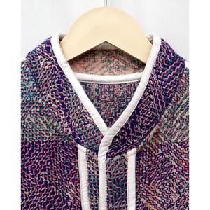 Handmade Vintage Kantha Quilted Floral Printed 100% Cotton Breathable <b>Spring</b> Summer Autumn Winter <b>Women</b> Boho Button Jacket - Product Image 4
