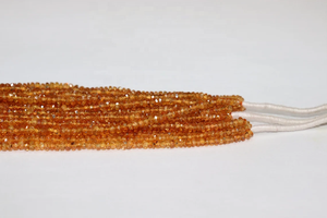 AAA + Natural Spessartite Granate Faceted Rondelle Beads Fanta Granate Faceted Beads - Product Image 5