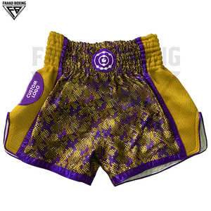 Vêtements de combat de kick-boxing imprimés, vêtements d'arts martiaux 100% polyester, shorts de Muay Thai confortables sublimés - Product Image 4