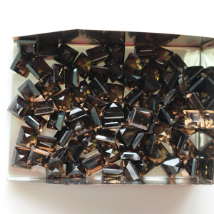 Natural Smoky Quartz 6MM Square Step Cut Best Quality Loose Gemstone For Jewelry & Necklace Making - Product Image 3