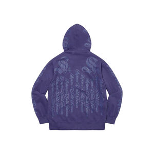 Sudadera con capucha personalizada con cremallera y pedrería para hombre, estilo urbano, proveedor de sudaderas con pedrería, sudadera básica personalizada con pedrería - Product Image 2