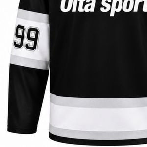 Men Black <b>Ice</b> Hockey Jersey Long Sleeve Polyester Sports Shirt Team Uniform Training Match Wear Athletic Apparel - Product Image 5