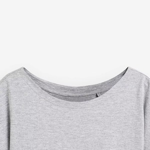T-shirts d'été légers vierges pour femmes, design personnalisé, respirants et rafraîchissants, vente en gros OEM, hauts décontractés féminins en vrac - Product Image 6